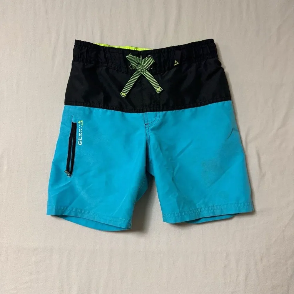 Swim Trunks Shorts Bathingsuit Boys XS 5-6 Drawstring Beach Summer Gerry Blue